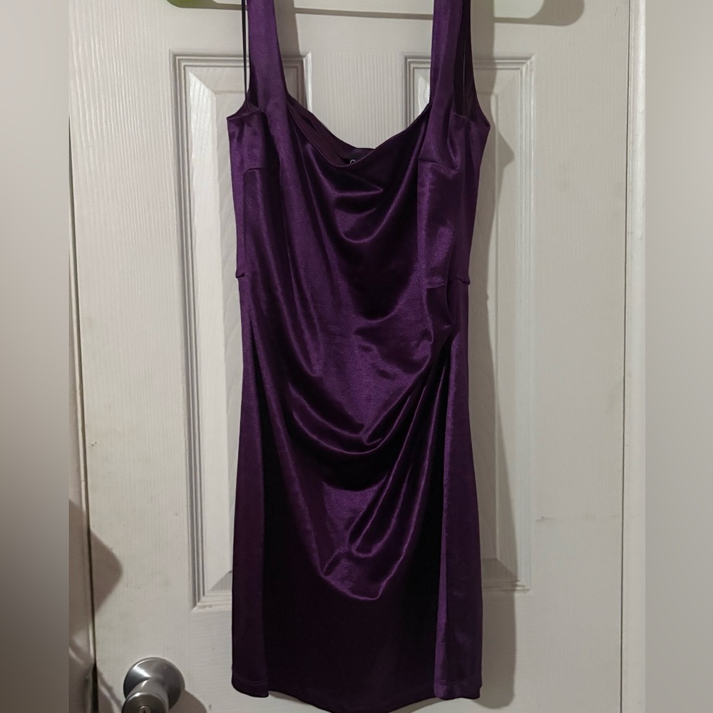 Windsor Purple Satin Dress